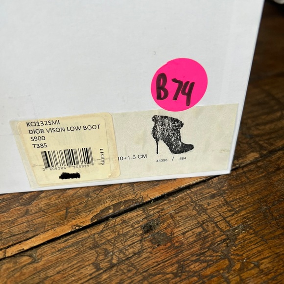 Christian Dior Suede Vision Mink Black Ankle Boots Booties 8.5 - Picture 9 of 11